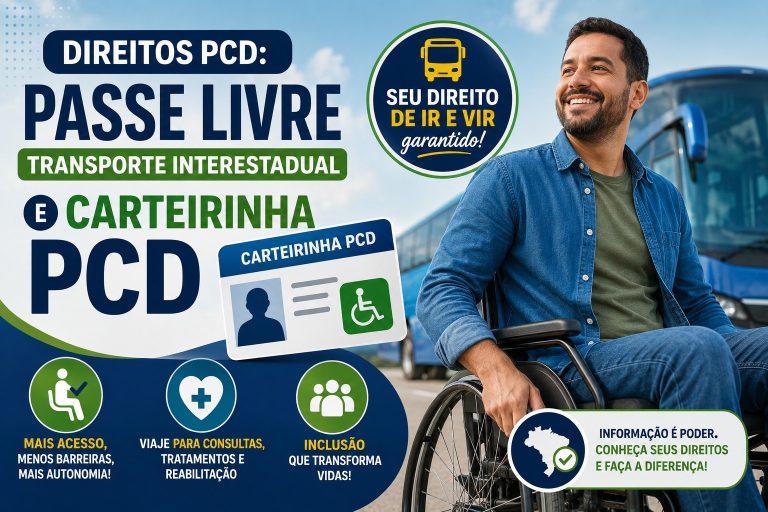 Direitos PCD: Passe Livre (transporte interestadual) e Carteirinha PCD