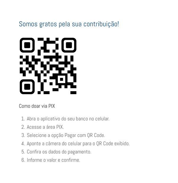 Doação via PIX